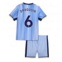 Camisa de time de futebol Tottenham Hotspur Radu Dragusin #6 Replicas 2º Equipamento Infantil 2024-25 Manga Curta (+ Calças curtas)